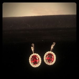 Ruby earrings
